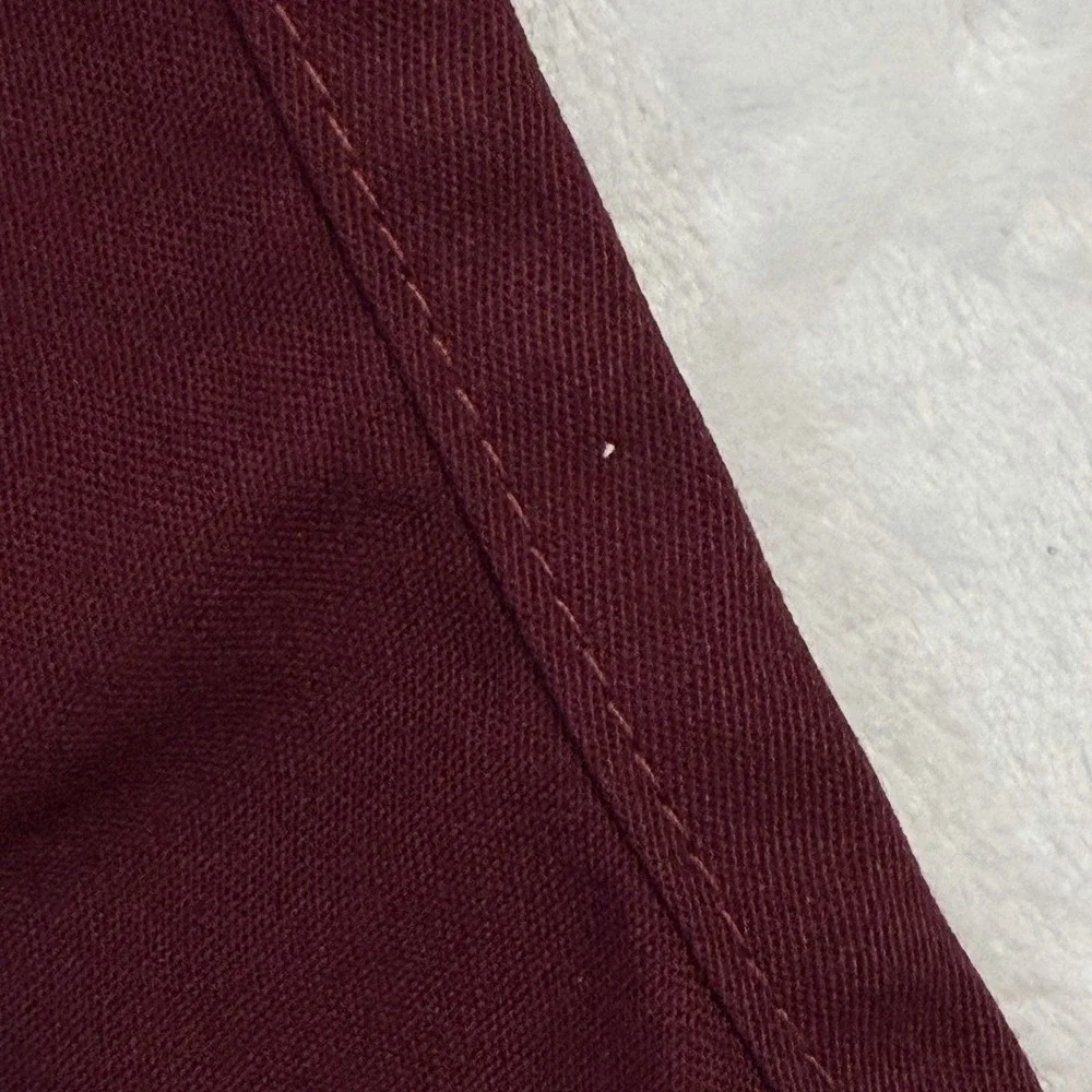 Omaha Steaks Bib Apron One Size Adult Bar Kitchen Barbecue Grill BBQ Maroon USA